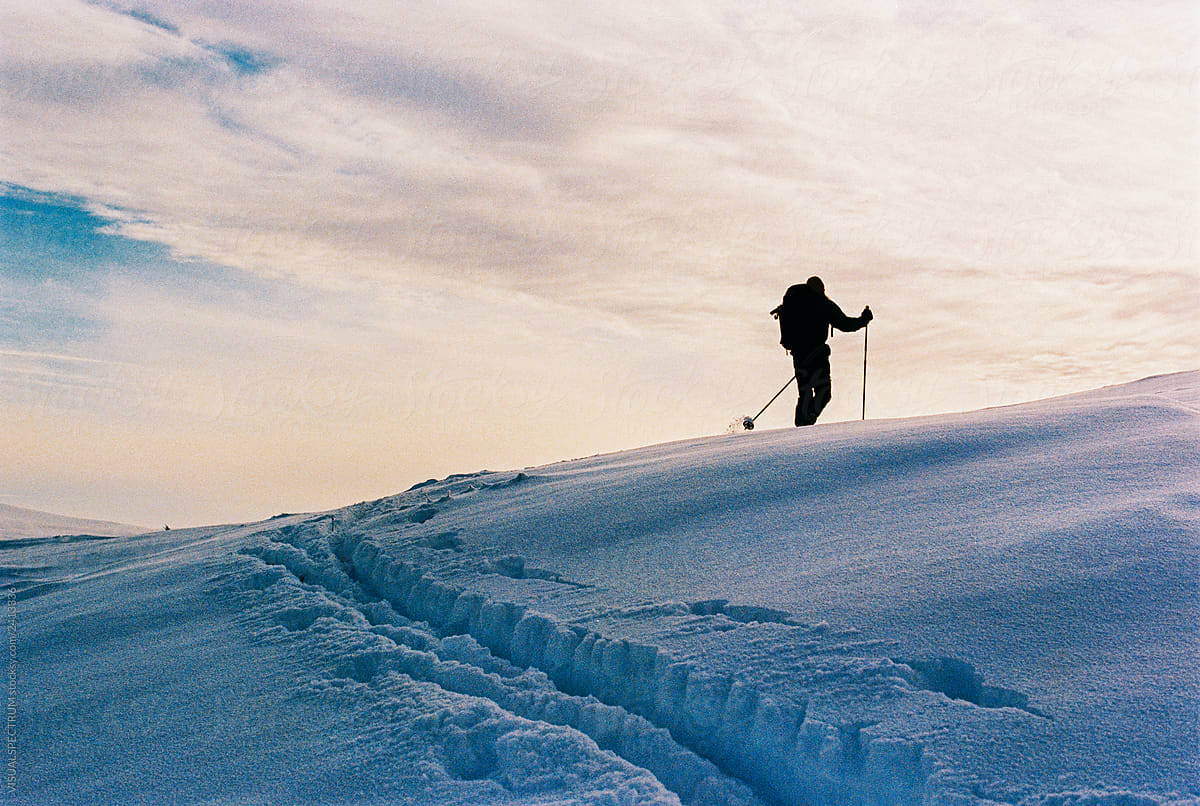 Ski i flott natur